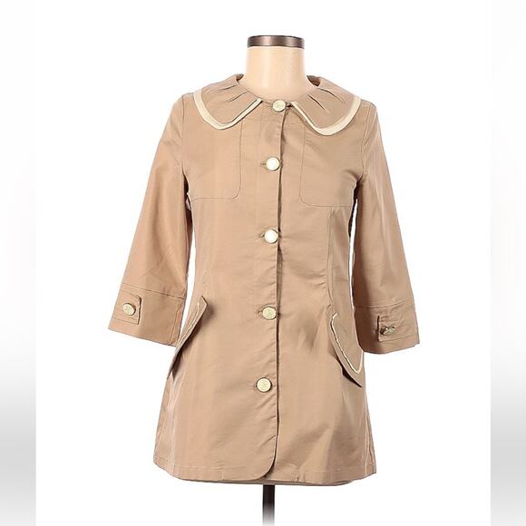 8 Happy Collection tan kawaii peacoat, size 1 - Picture 1 of 12
